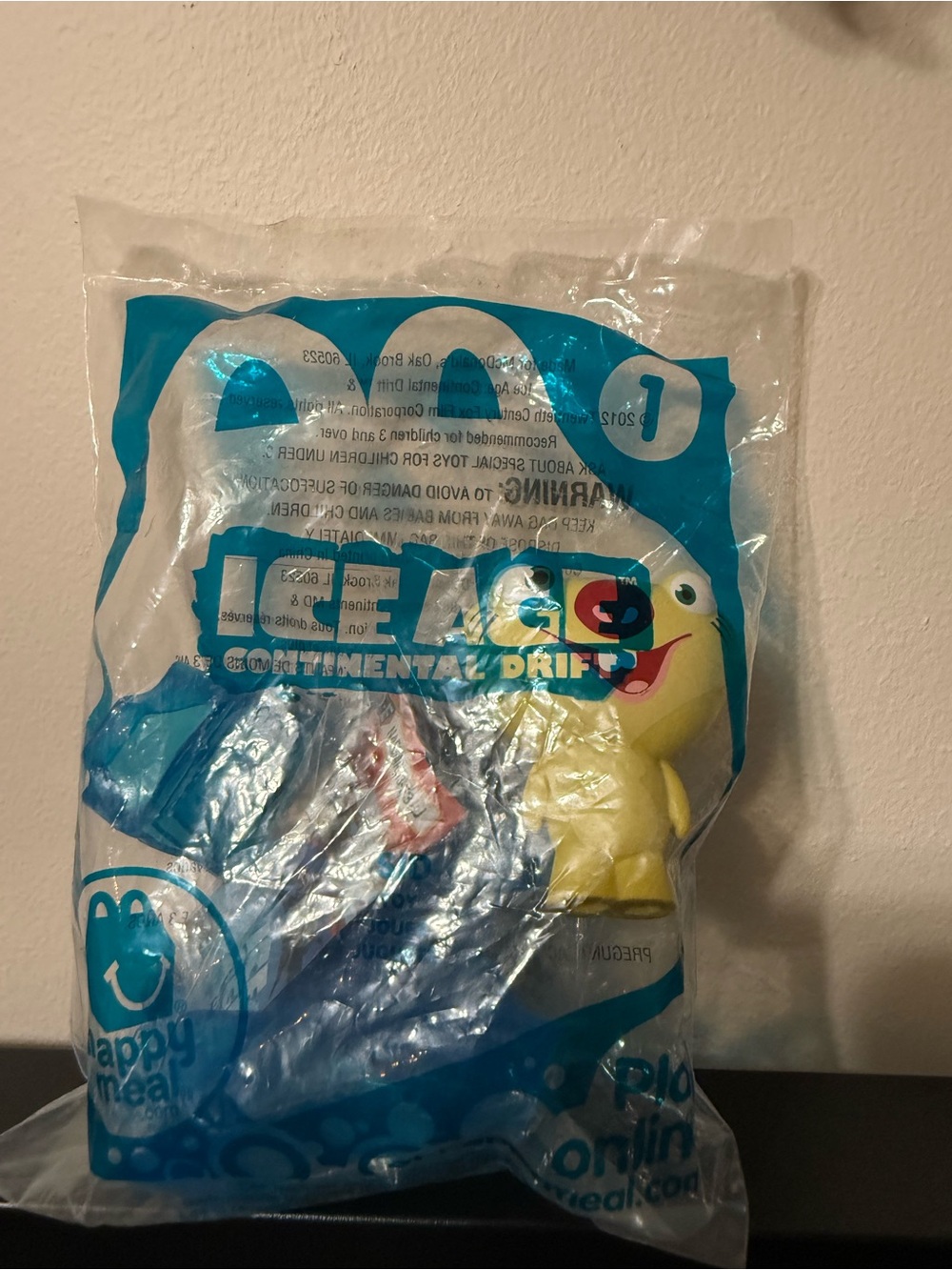 2012 McDonald’s Ice Age Continental Drift #1 Happy Meal Toy NEW Sealed